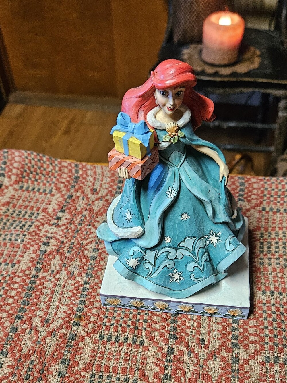 Jim Shore Disney Traditions Ariel Figurine with Gifts Of Song Figurine